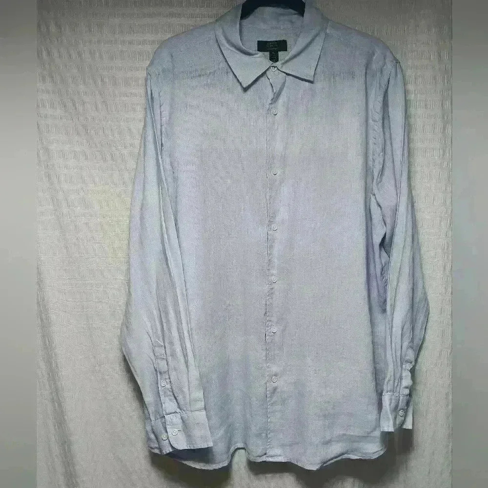 Club Room Luxury 💯 Linen Long Sleeve  Button down. Men's XL